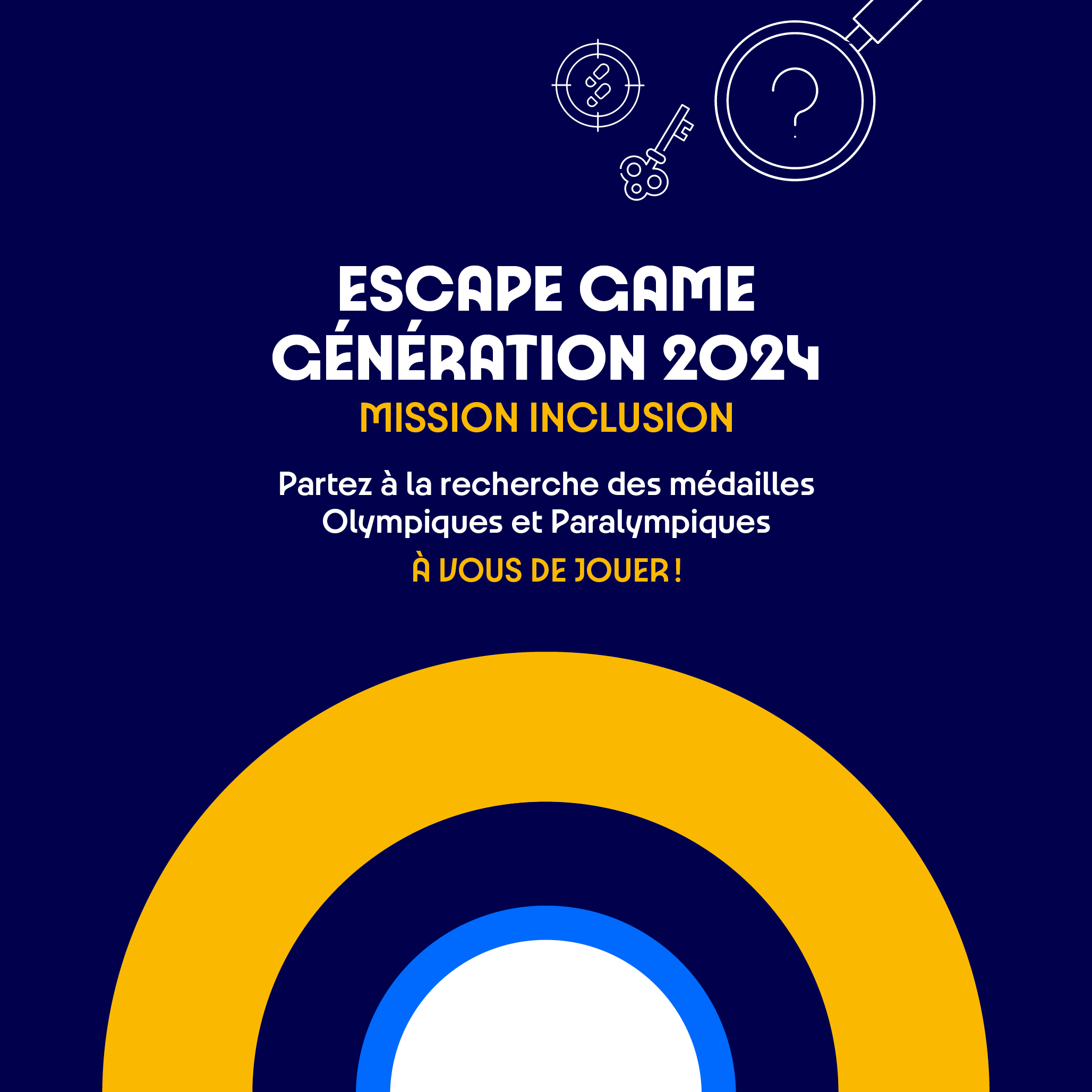 Visuel Escape Game Mission inclusion 2023